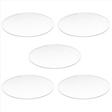 Transparent 3mm thick Mirror Acrylic round Disc Diameter:85mm