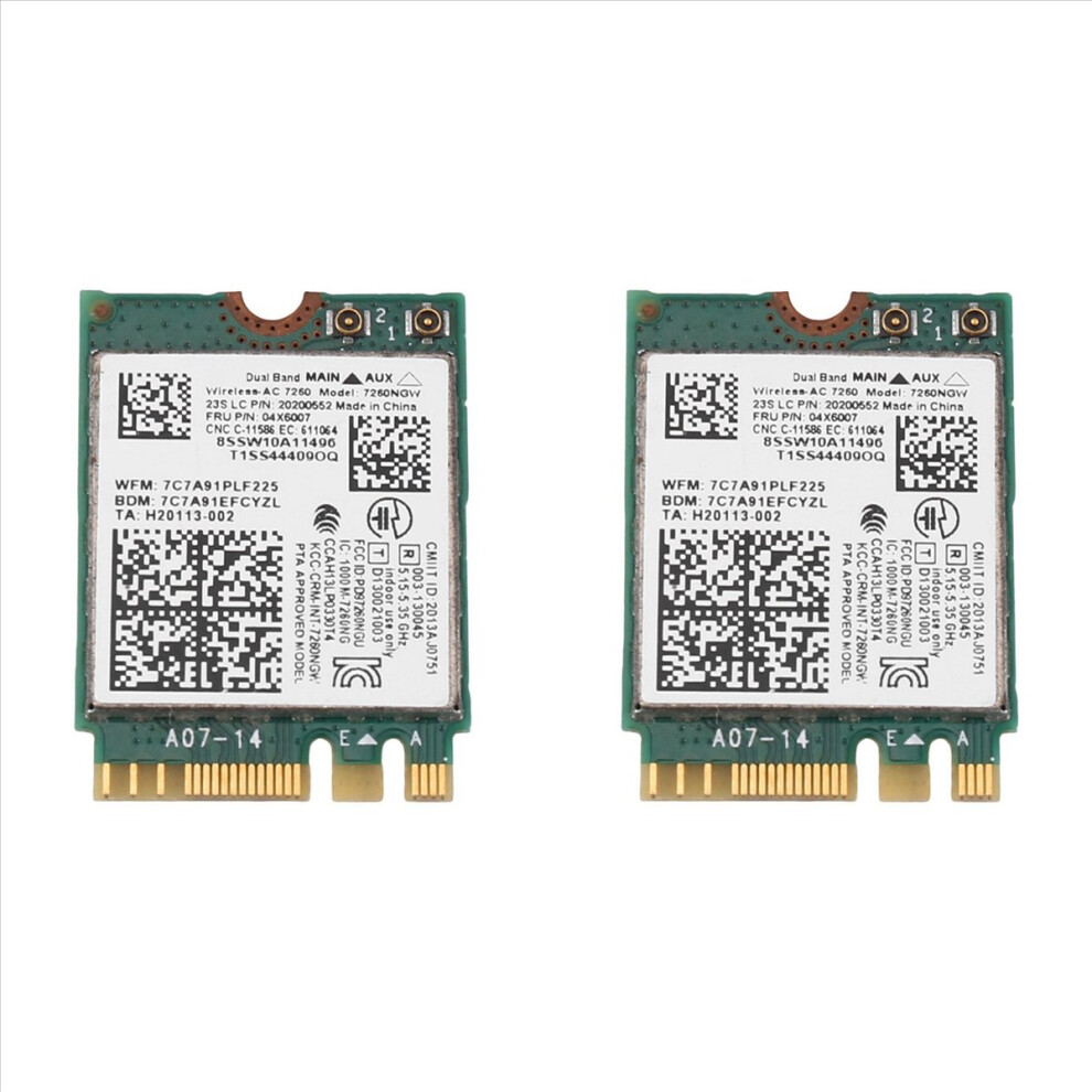 7260Ngw 7260Ac Wifi Card 2.4G/5G Bt4.0 04X6007 For 4853158820046
