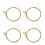 6 Pcs Steel Strings Replacement for Acoustic Guitar New Silver+Brass 1