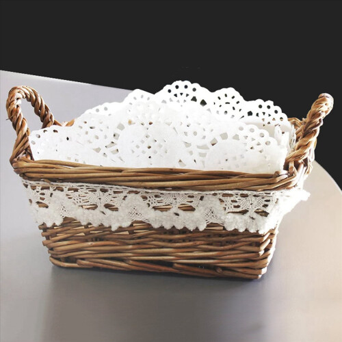 Lace Doilies Paper 100 Pcs,4.5 inch Liners for Cake,Tableware Display 2