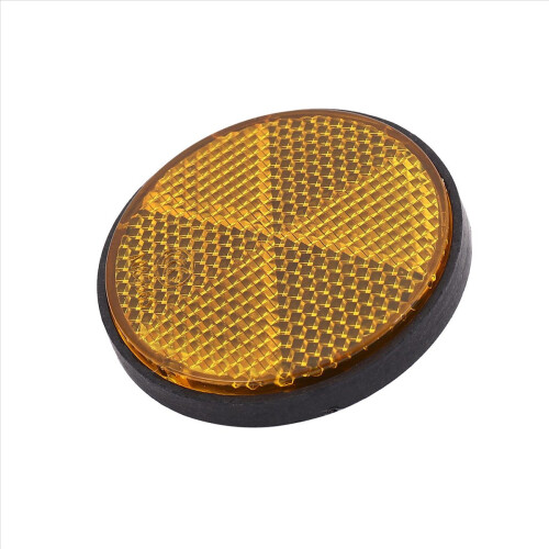 Refletores redondos laranja de 2 x 2 polegadas para motocicletas, quadriciclos e motos de trilha 1