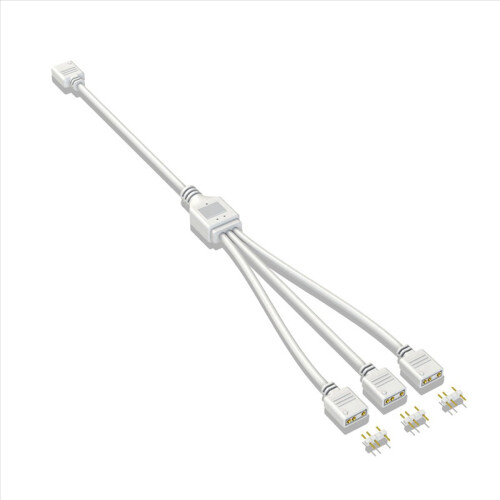 5V 3-pins verlengkabel voor computer 1 hub splitter, wit 1