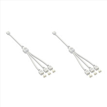 5V 3-pins verlengkabel voor computer 1 hub splitter, wit