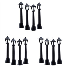 4Pcs Straße Post Lichter Modell Eisenbahn Zug Lampe Post Lichter