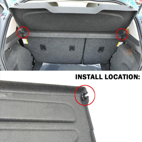 Rear Boot Trunk Load Cover Parcel Shelf Clips Bracket Mount for 2