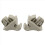 2Pcs Beige Sun Visor Hook Holder Clip MR779704 MR779705 5