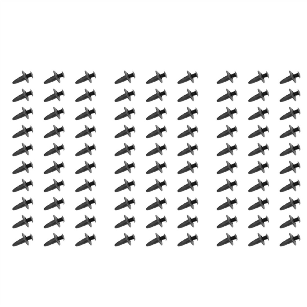 6Mm Hole Dia Black Plastic Rivets Fastener Bumper Push 30Pcs 4852133344683