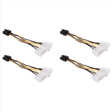 Un cavo di alimentazione per scheda grafica Molex IDE a 4 pin e PCI-E a 6 pin