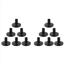 6 peças de capas de prato de plástico capas de prato longas para kits de bateria