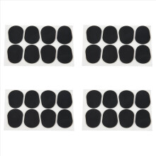 Lot de 8 patchs noirs pour bec de saxophone alto/ténor (0,8 mm)