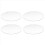 Transparent 3mm thick Mirror Acrylic round Disc Diameter:85mm 1