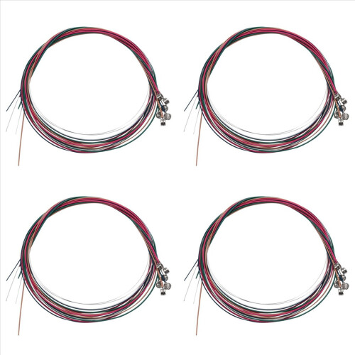 Set di corde colorate arcobaleno per chitarra acustica