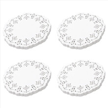 Lace Doilies Paper 100 Pcs,4.5 inch Liners for Cake,Tableware Display