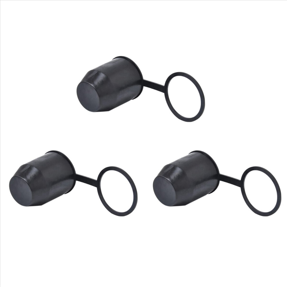 Tow Bar Ball Push-In Type Cover Cap Car Hitch Towball Trailer Black 4853158814151