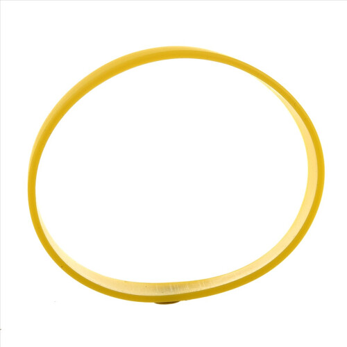 Pulseira de borracha de silicone amarela 2