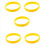 Pulseira de borracha de silicone amarela 1