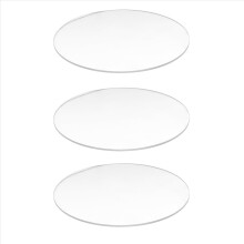 Transparent 3mm thick Mirror Acrylic round Disc Diámetro:60mm