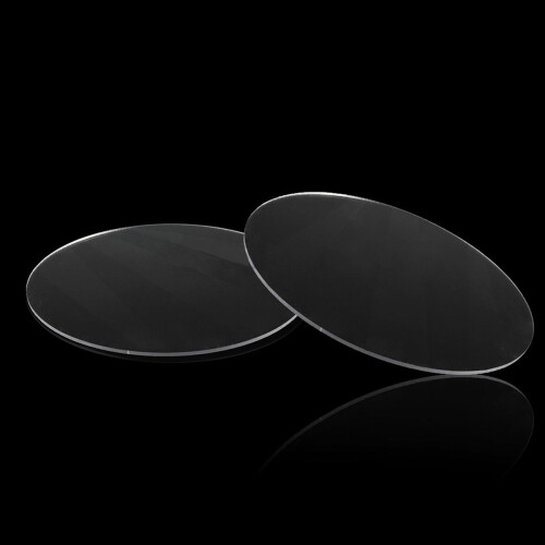 Transparent 3mm thick Mirror Acrylic round Disc Diámetro:60mm 2