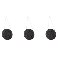 Éponge nettoyante pour le visage en fibre de gelée - noire