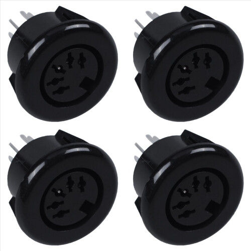 Female 5 Pin DIN Plug Panel Mounted Keyboard Cable Connector Adapter