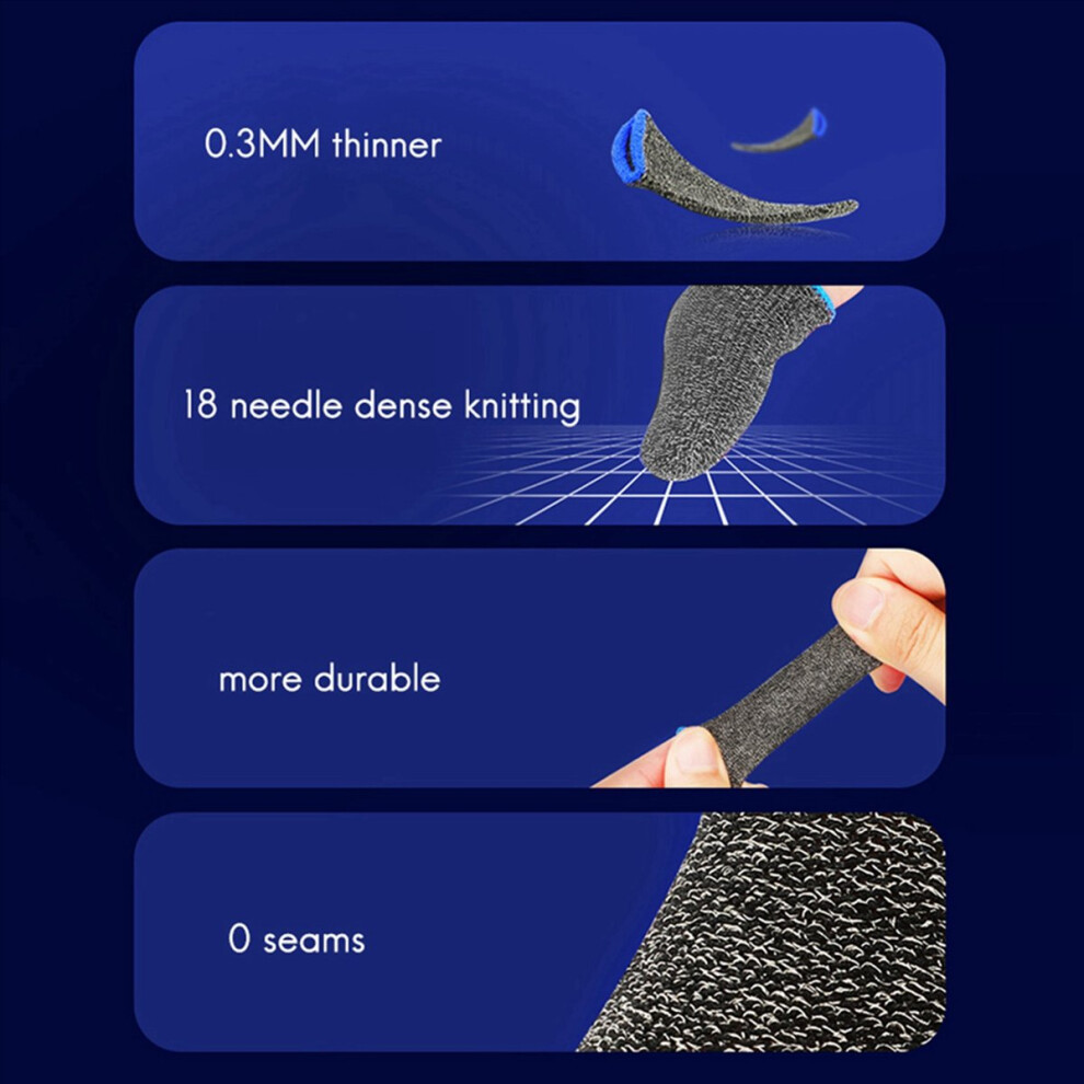 Gaming Finger Cots, Rutschfeste, Schweißfeste Touchscreen-Handschuhe 4853188043439