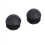 2 Pcs 25mm Dia Plastic Round Tube Inserts End Blanking Caps Black 2
