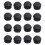 2 Pcs 25mm Dia Plastic Round Tube Inserts End Blanking Caps Black 1