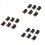 6PCS Brown Plastic Housing CR2032 Button Cell Battery Socket Holder 1