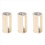 Grey white Cylinder Battery Holder Adapter for 3x1.5V AA Batteries 1