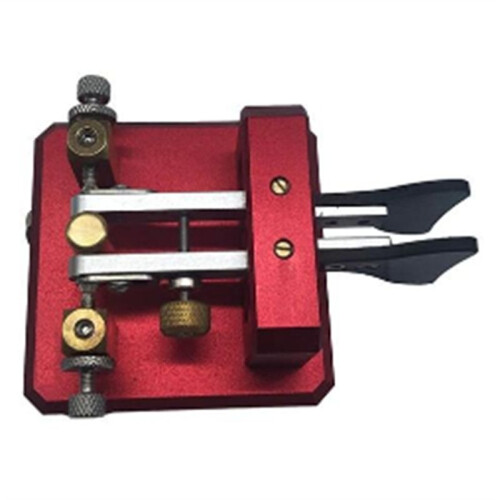 Automatic Morse Dual-Paddle Telegraph Key CW Key Silver 1