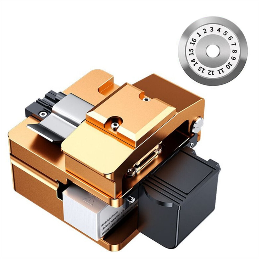 S09 Fiber Optic Cleaver+Blade Optical Fiber Fusion Splicer Cutter Gold 4854155027599