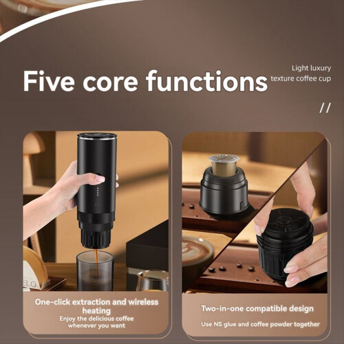 Portable Electric Espresso Coffee Machine with Heating Function 1