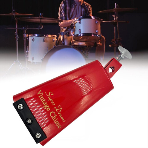 8,5 ιντσών κόκκινο Cowbell ηλεκτρολυτικά επιμεταλλωμένο Cowbell τζαζ τύμπανο καμπάνα 1