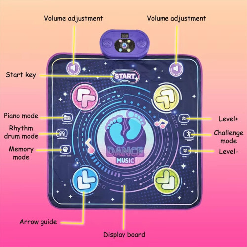 Wireless for Bluetooth Light Electronic Dance Mat 1