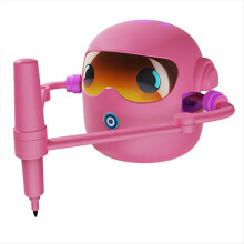 Interactive Educational Drawing Robot for Kids Learning Toy, Pink