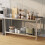 2 Tier Commercial Kitchen Prep & Work Stainless Steel Table with Backsplash 1