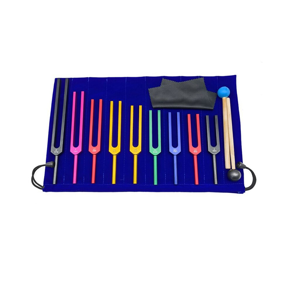 Photos - Massager Markenlos 9Pcs Aluminum Alloy Tuning Forks, Therapy Tuning Forks 