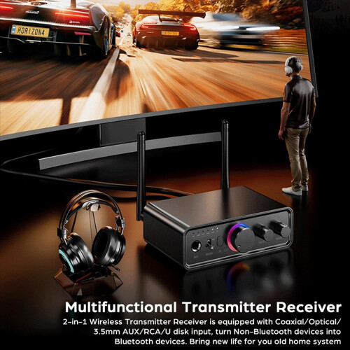 Bluetooth 5.3 Transmitter Receiver 2-in-1 Wireless Audio Adapter 2