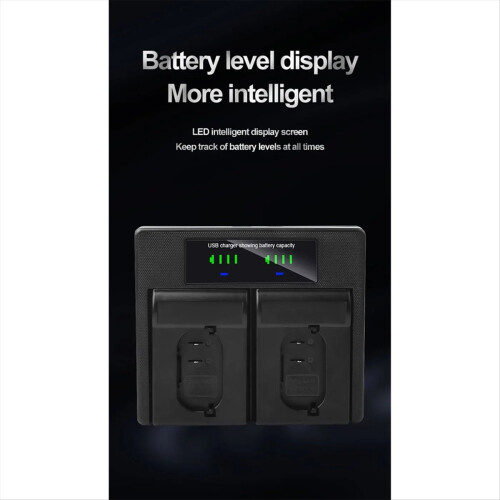 Διπλός φορτιστής USB BP-SCL4 για κάμερα Q2 SL2 SL (TYP 601) 1