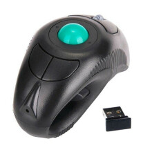 2,4 GHz Draadloze Air-muis, Ergonomische Trackball, USB-muis voor vingerbediening