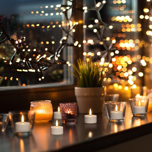 Rechargeable Tea Lights Candles, 12 Pcs Rechargeable Candles 2