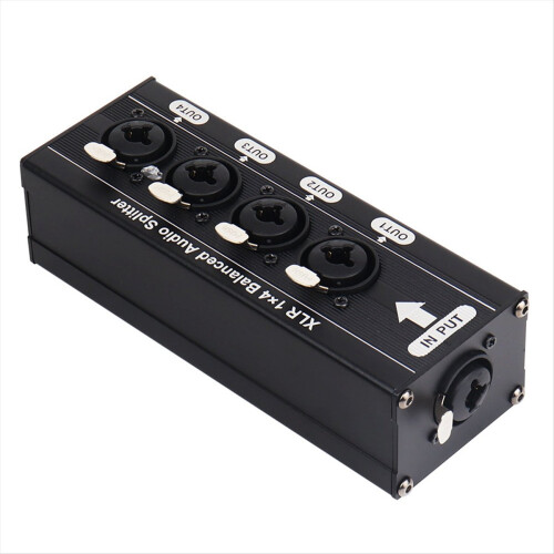 Διαχωριστής ήχου XLR 1x4 Balanced Audio Splitter Κουτί διαχωρισμού σήματος ήχου