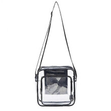 Clear Messenger Bag for Work & Business Travel for Men & Women,Stadium Approved - Transparent Cross-Body Shoulder Bag for Security & Sporting Event