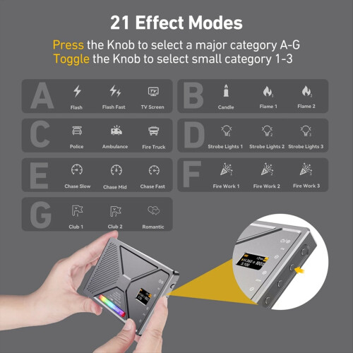 New RGB Video Light 10W Portable Selfie LED Camera Light 2