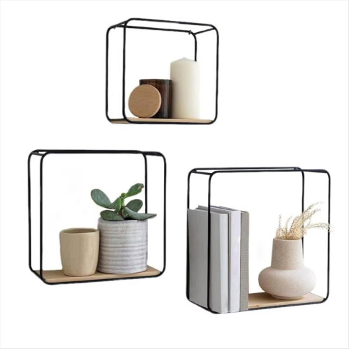 Floating Shelves for Wall 3 Pieces Bathroom Shelf Modern Bracket