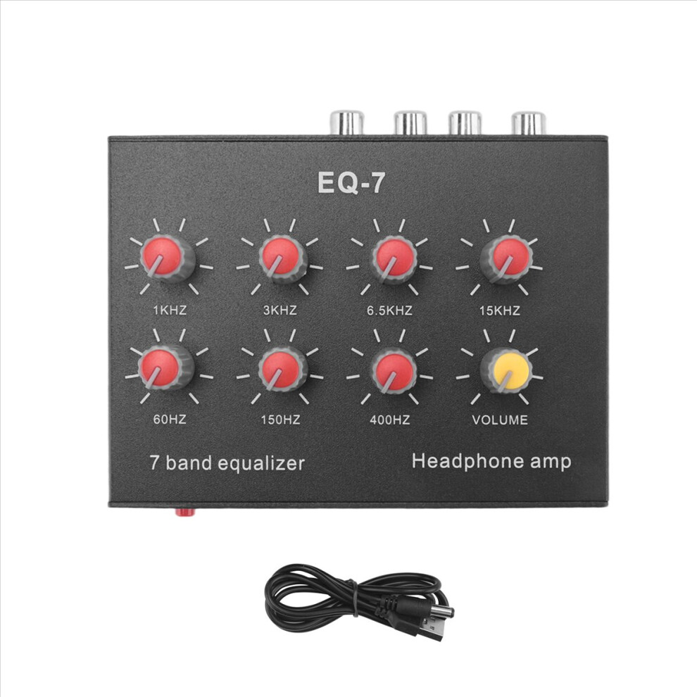 Eq-7 Car Audio Headset Amplifier 7-Band Eq Equalizer Sound Equalizer 4854155079659