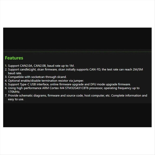 CANable V2.0 Pro CANbus Transceiver USB to Protocol Adapter 2