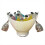 Ice bucket with Bluetooth speaker, light bar, portable wine bucket. 1