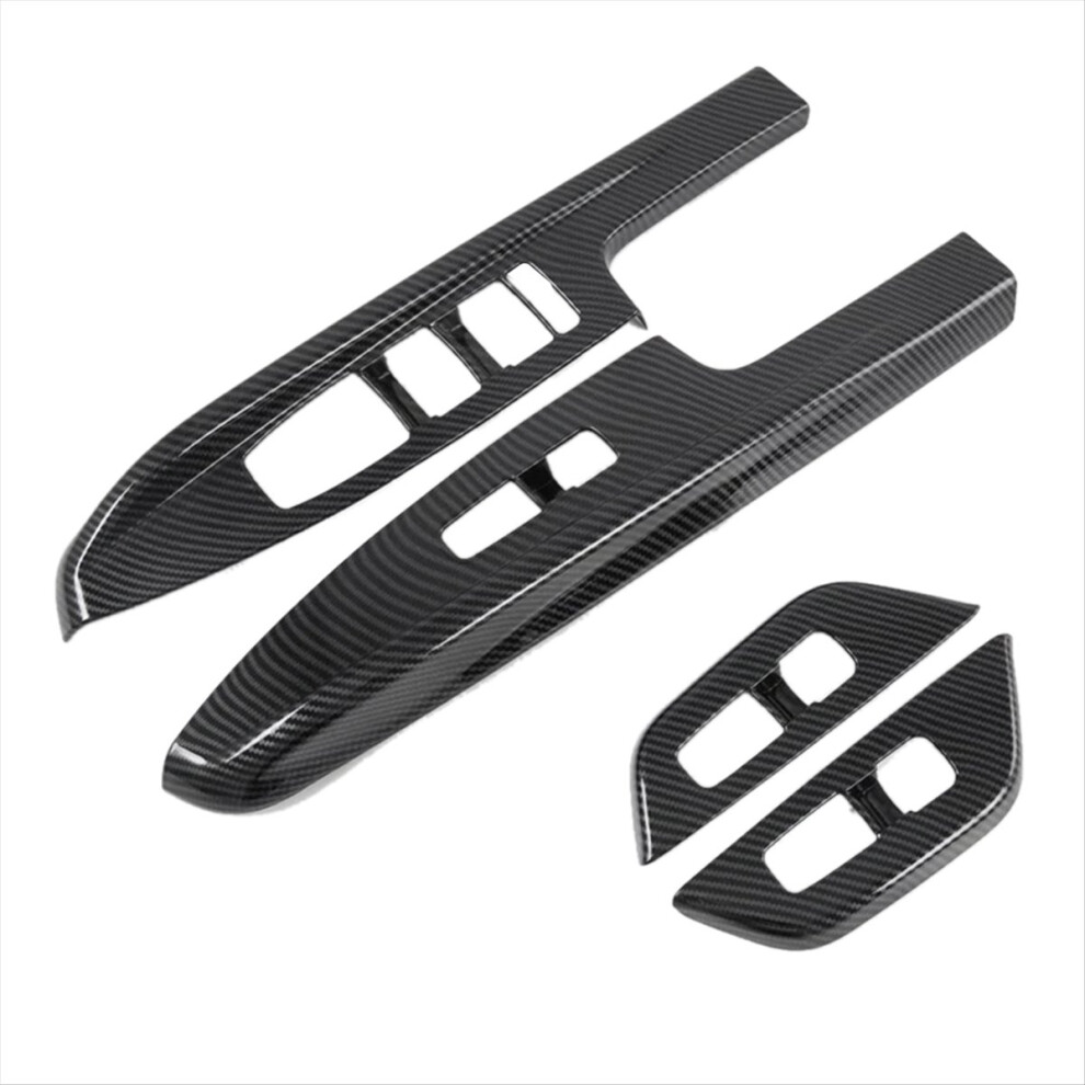 Carbon Fiber Car Window Glass Lift Switch Button Cover Trim 4852331037998
