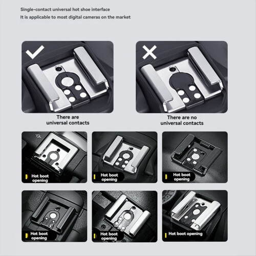 SL02 Camera Flash 4-Speed Adjustment SpeedLite GN8 6500K 2